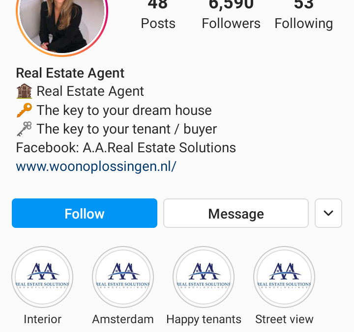 Instagram real estate marketing "Your profile plays an important role in your Instagram real estate marketing"